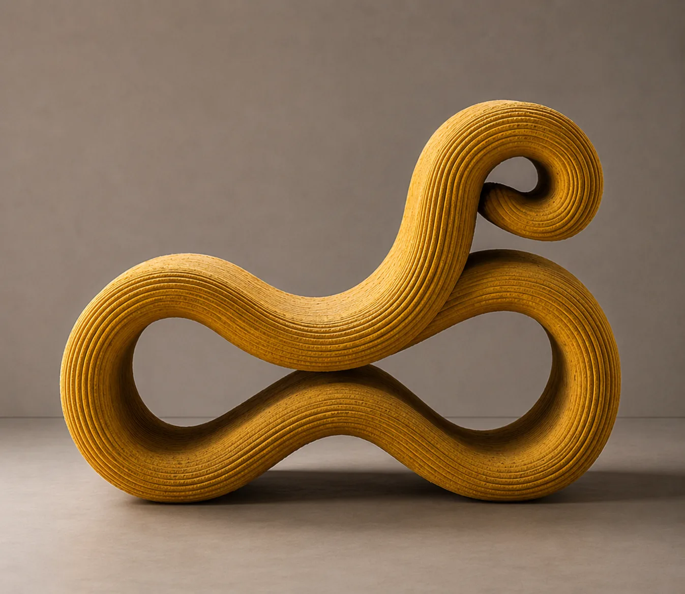 Acoustic Chair in Ochre — view 3