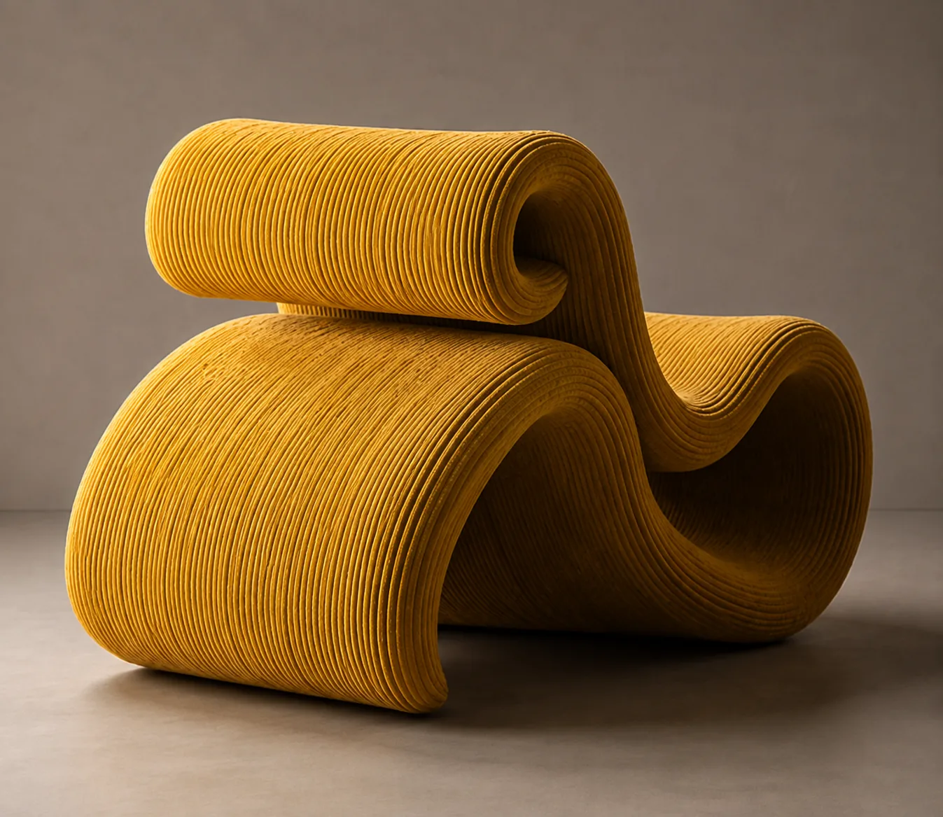 Acoustic Chair in Ochre — view 4