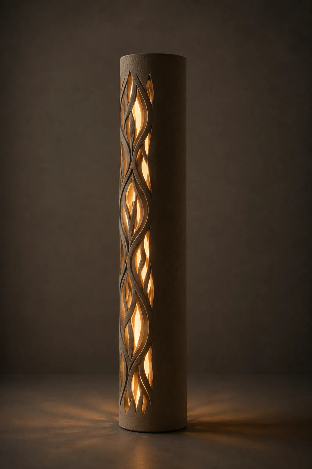 Carved Lamp in Stone — view 2