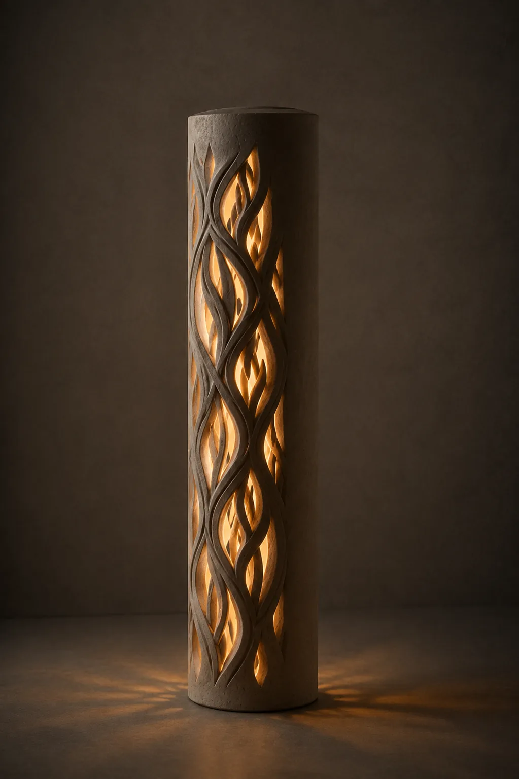 Carved Lamp in Stone — view 3