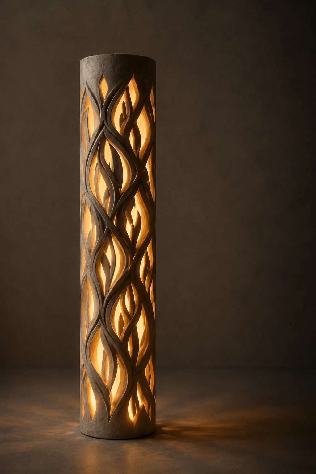 Carved Lamp in Stone — view 4