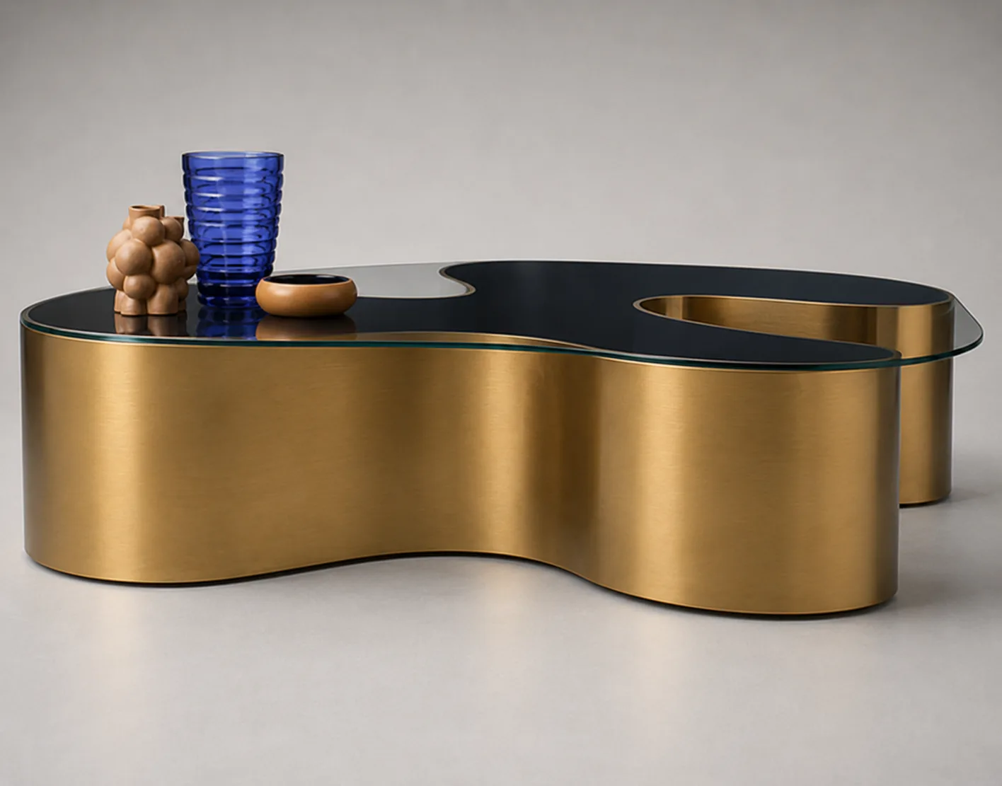 Palette Coffee Table in Brass / Smoke — view 3