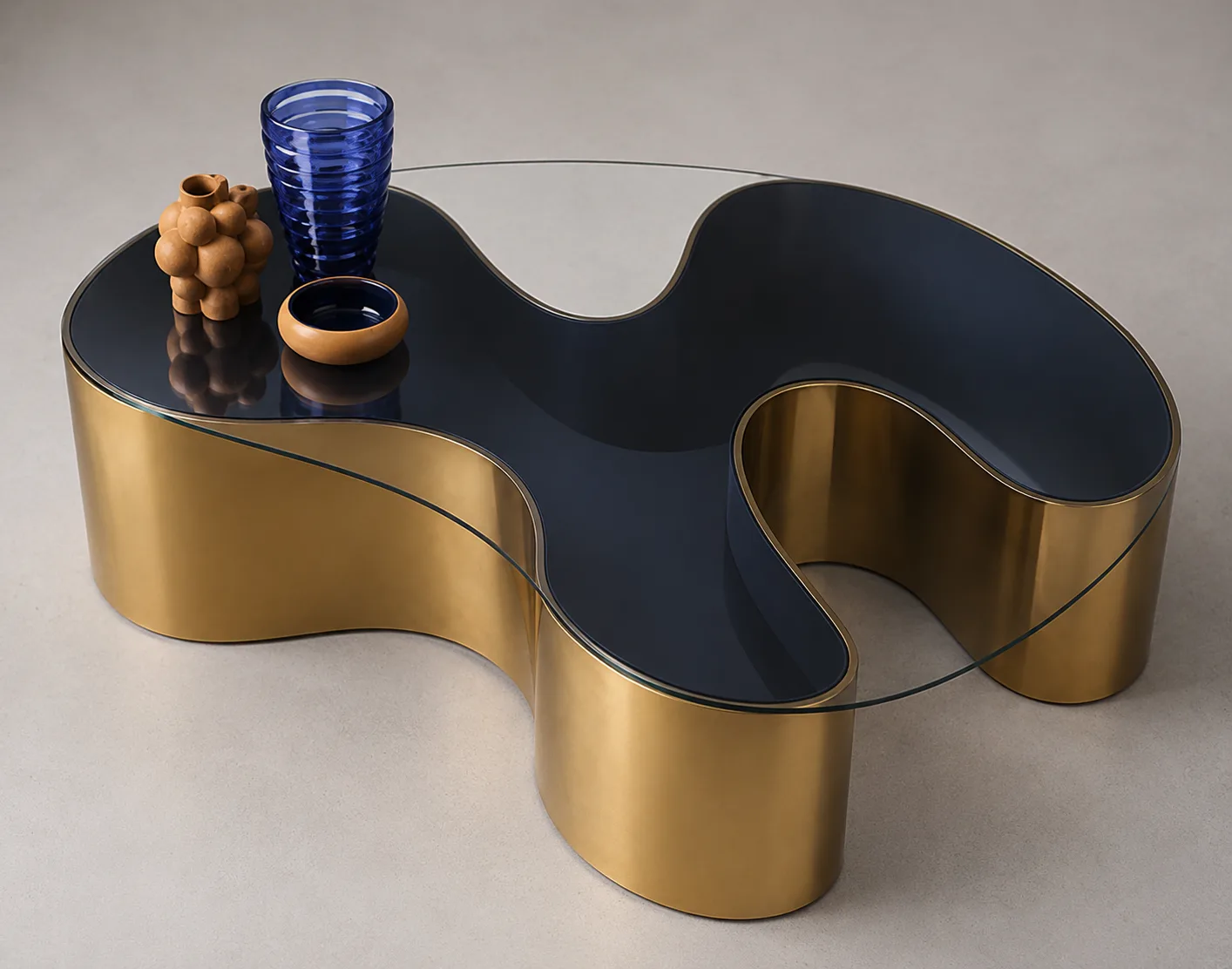 Palette Coffee Table in Brass / Smoke — view 4