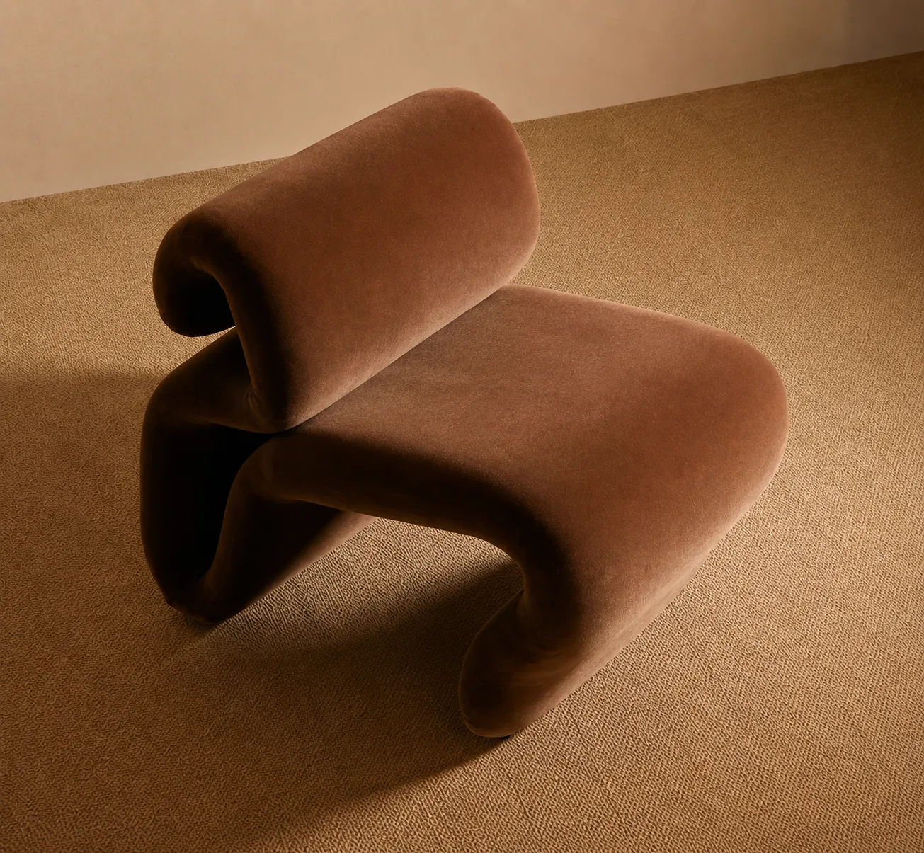 The Wave Chair in Mocha — view 1