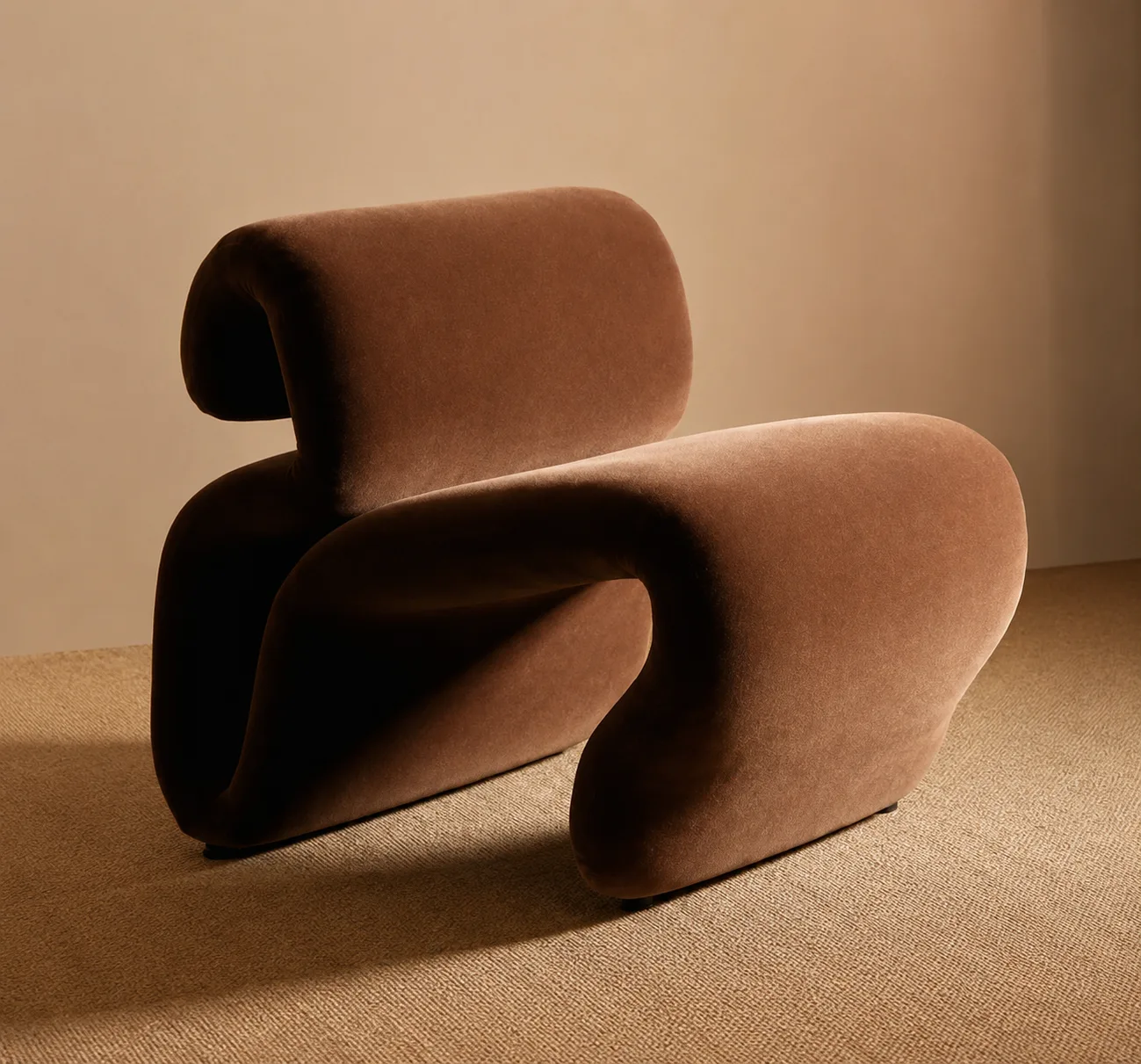The Wave Chair in Mocha — view 5