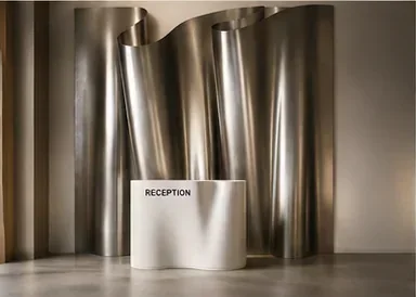 Wave Reception in Brushed Metal — view 2