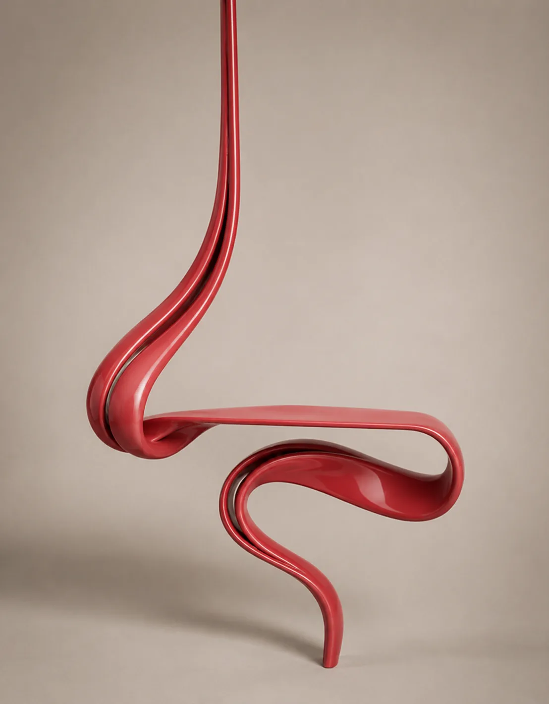 Fluidic Console — High-gloss lacquer, red
