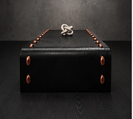 Leather Stud Coffee Table, view 4 of 4