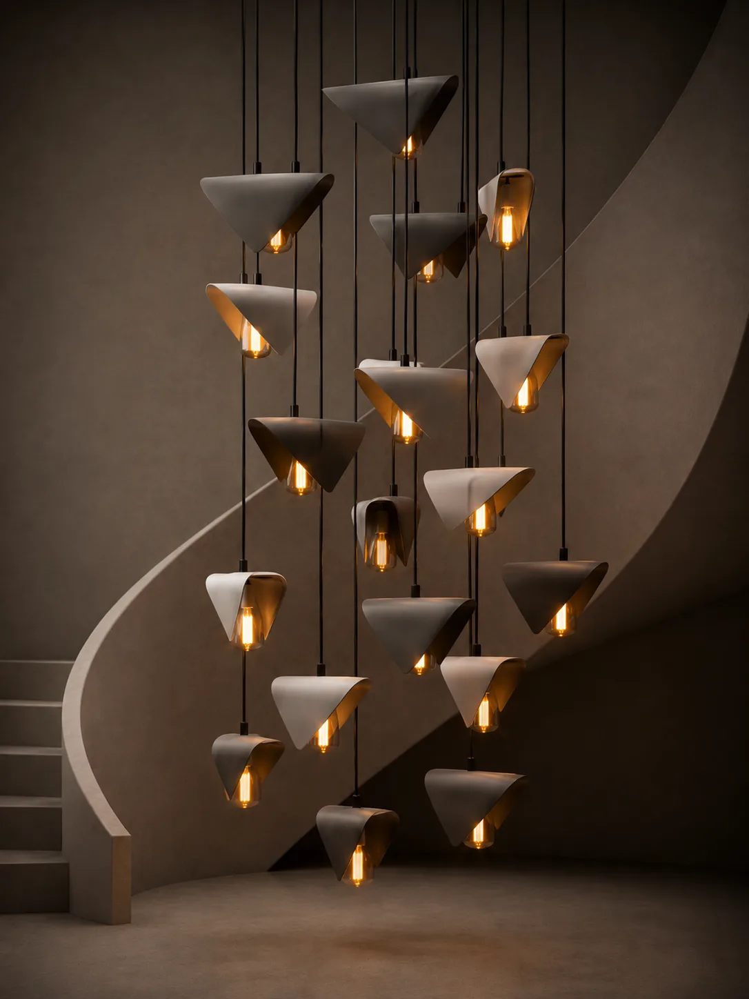 Origami Chandelier, view 3 of 4