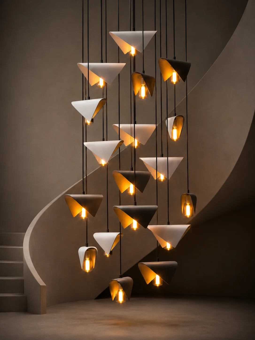 Origami Chandelier, view 4 of 4